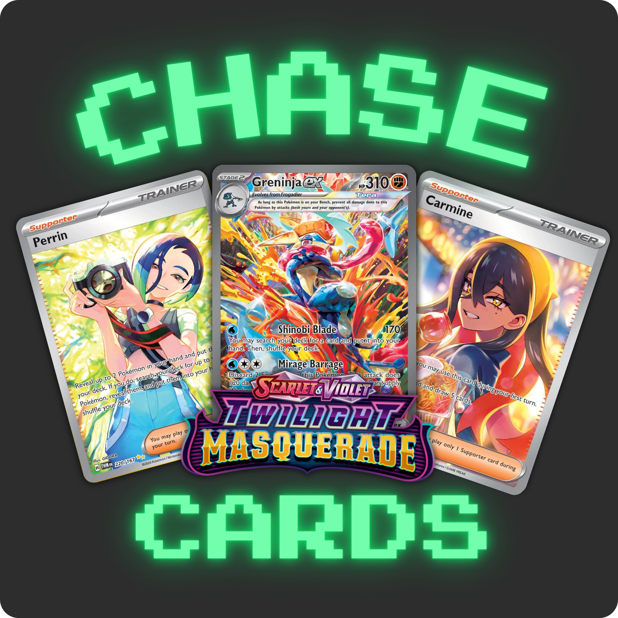 Pokemon Twilight Masquerade Sleeved English Booster Pack image 1